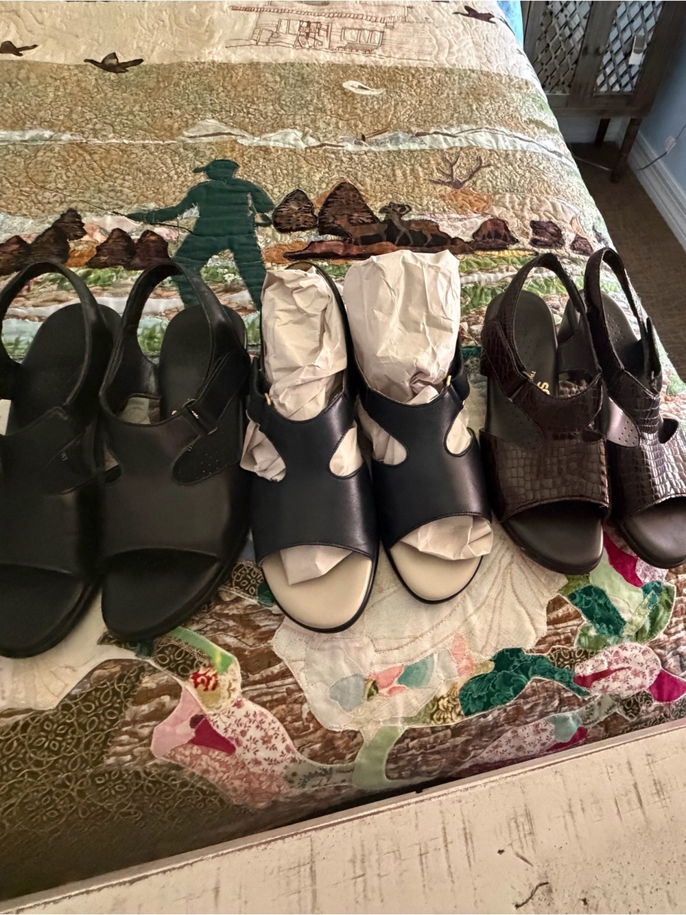 LOT OF SAS SUNTIMER SANDALS SZ 8 1/2 narrow